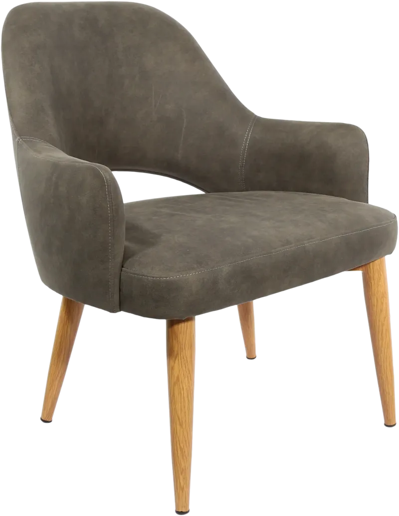 FL BonBon Vinyl Upholstered Timber Look Metal Legs Hospitality Chair