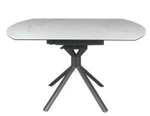 VI Riff Metal Leg Ceramic Top Extandable Dining Table thumbnail 6