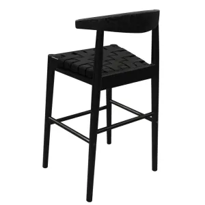 CT Elliot Genuine Leather Seat Timber Base Barstool thumbnail 11