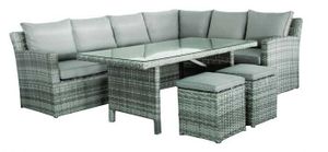 VI Chios Wicker Weaving 7 Seater Outdoor Modular Sofa Set thumbnail 1
