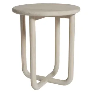 SH Nashik Solid Timber Round Side Table thumbnail 1