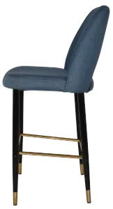 EZ STOOL ALBURY SIDE 750 METAL BLACK BRASS thumbnail 2