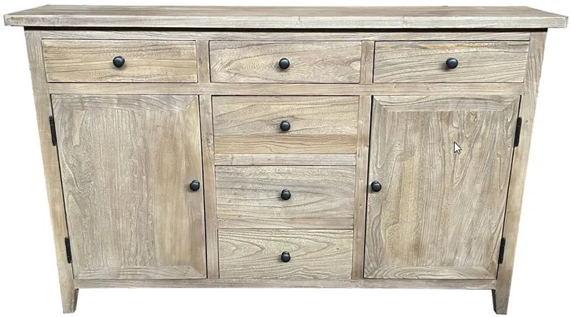 MF Bella Recycled Timber 2 Door 6 Drawer Cabinet