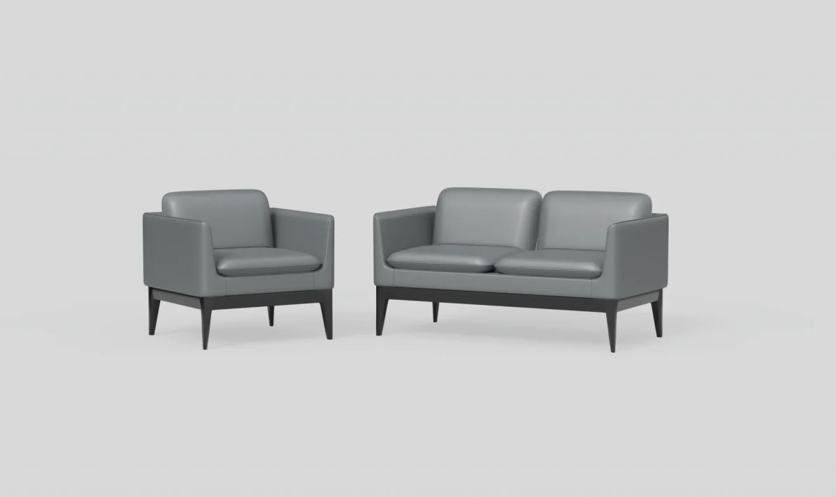 OL Madison PU Leather Upholstered 2 Seater Breakout Lounge