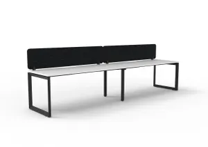 RL Infinity Loop Leg Single Sided Workstation with Black Eco Panel Screen thumbnail 15