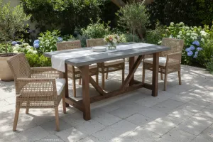 VI Estrella 220cm Polycement Top Outdoor Dining Table thumbnail 3