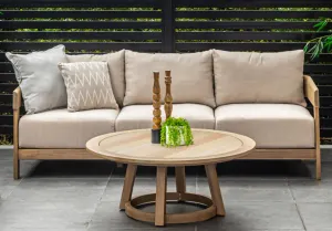 VI Broome Solid Timber Outdoor Round Coffee Table thumbnail 3