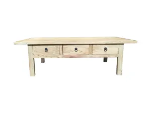 MF Chinese Antique Reproduction Recycled Timber 6 Drawer Coffee Table thumbnail 1