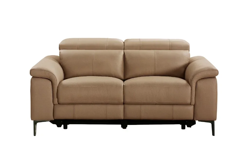 VI Kevin Leather Upholstered 2 Seater Electric Recliner Lounge
