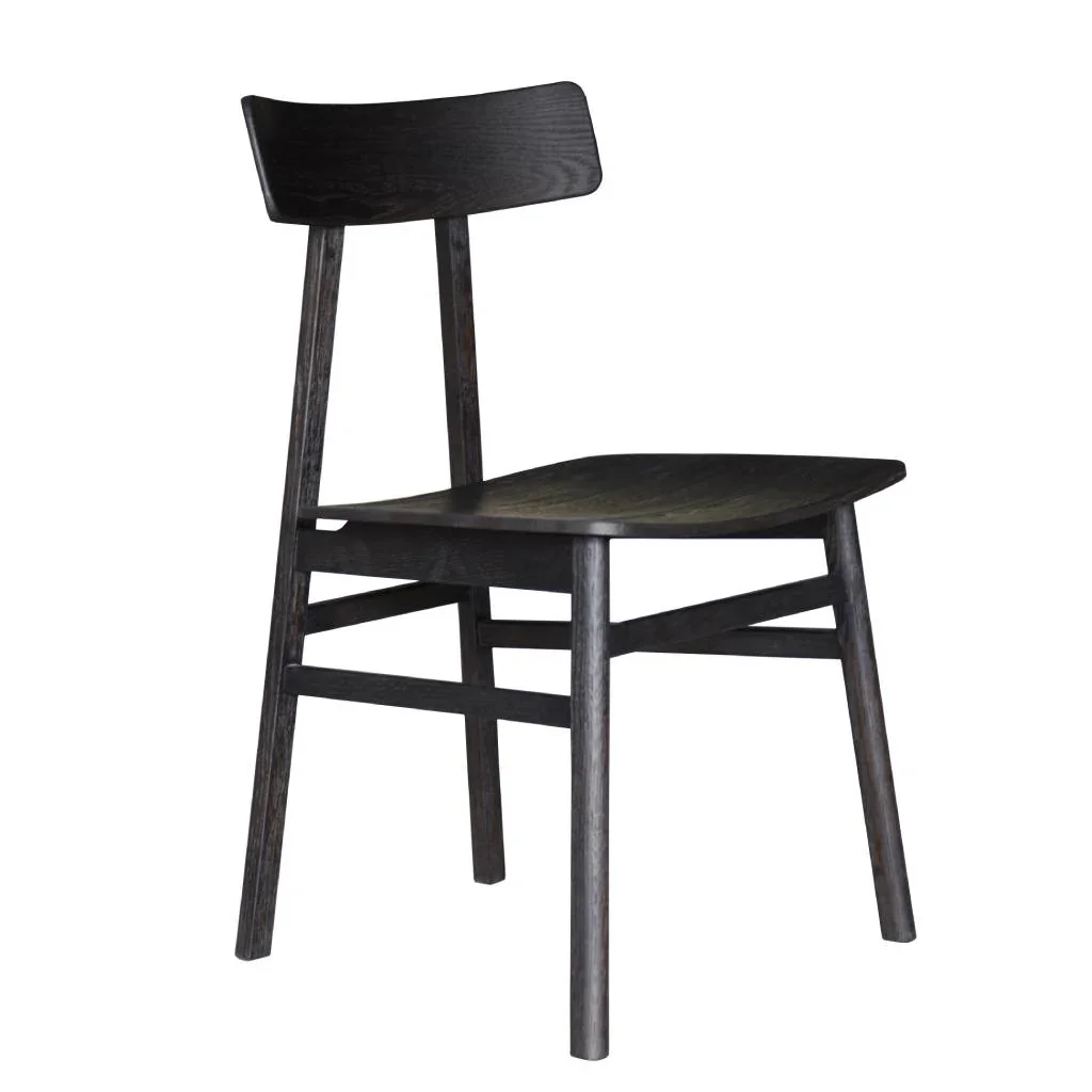 VI Patchwood Solid Timber Leg Dining Chair