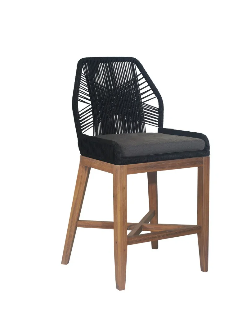 VI Faro Low Arm Bar Chair Timber - Black Rope