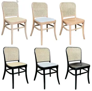 MF New Miami Solid Timber with Rattan Dining Chair thumbnail 2