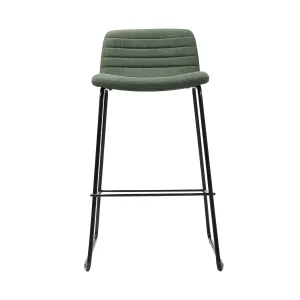 RL Pixel Fabric Upholstered Sled Base Kitchen Stool - 630H thumbnail 2