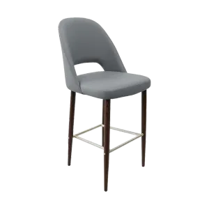 FL Orleans Crescent Upholstered Seat Aluminium Frame Hospitality Barstool thumbnail 1