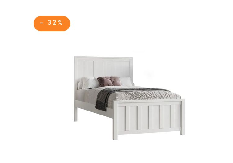 VI Jesse Solid Timber & MDF Bed Frame