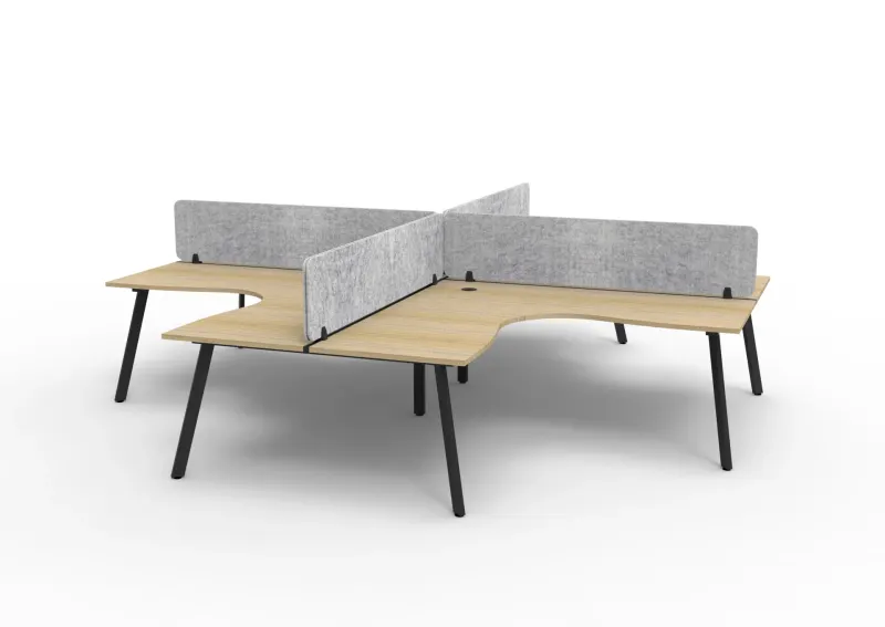 RL Eternity Workstation for 4 Users with Eco Panel Screen