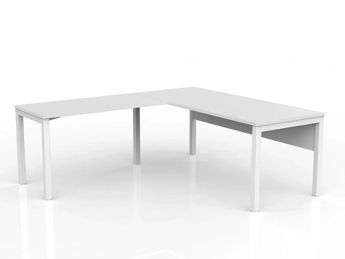 OL Axis Office Desk with Return and Modesty Panel