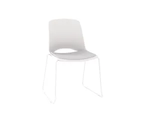 OL Vista Glide Sled Base Padded Seat Hospitality Stacking Chair thumbnail 2