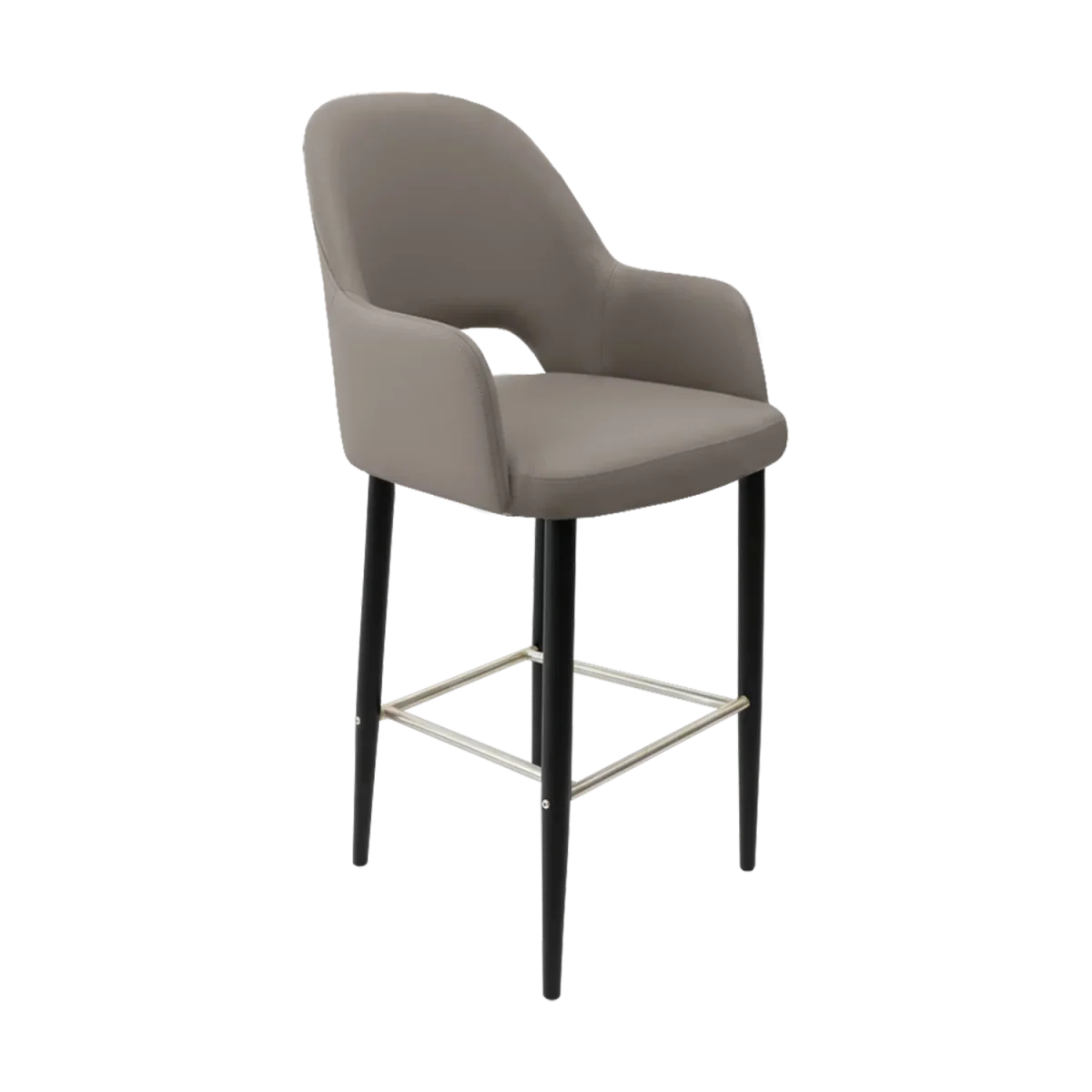 FL Orleans Bourbon Upholstered Seat Aluminium Frame Hospitality Barstool