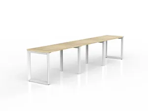 OL Anvil 3-User Workspace – Oak Top with White Frame thumbnail 3