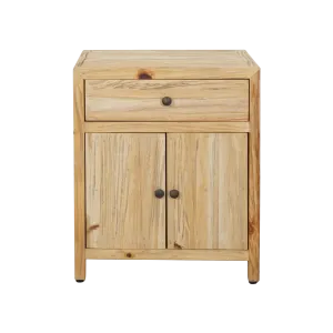 CR Sonoma Solid Timber 1 Drawer 2 Door Bedside Table thumbnail 1