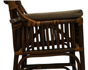 CR Roma Natural Rattan Fabric Seat Counter Stool thumbnail 6