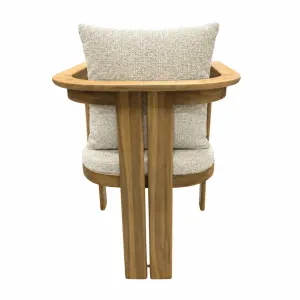 CR Moana Solid Timber Outdoor Dining Armchair with Cushion thumbnail 4