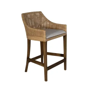 CR Tennessee Timber Frame Rattan Counter Stool thumbnail 7