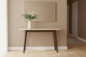 VI Cotswold Stone Top Hardwood Base Console Table thumbnail 4