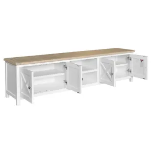 VI Shellwood Solid Timber 4 Door 2 Niches TV Unit thumbnail 5
