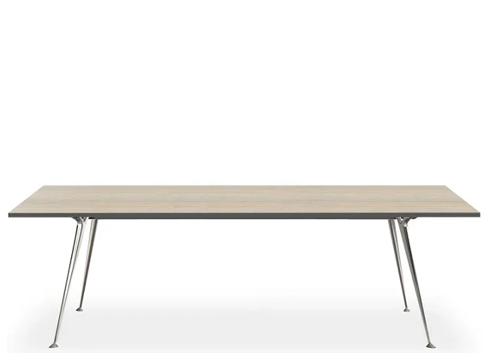DD Kato Boardroom Table with Polished Steel Frame