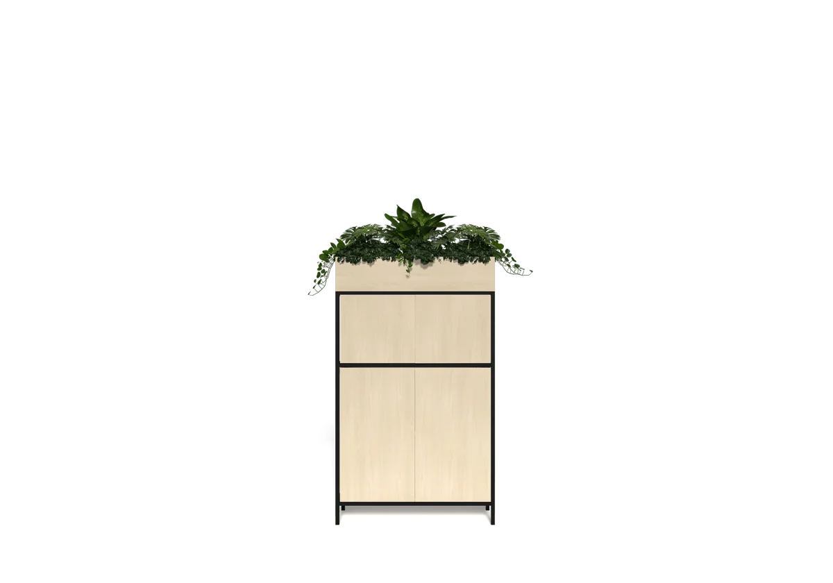 OL Rhodes 20 Door 5 Bay Welded Storage with 15 Planter Box