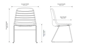 OL Sofia Fabric Upholstered Sled Base Breakout Chair thumbnail 2