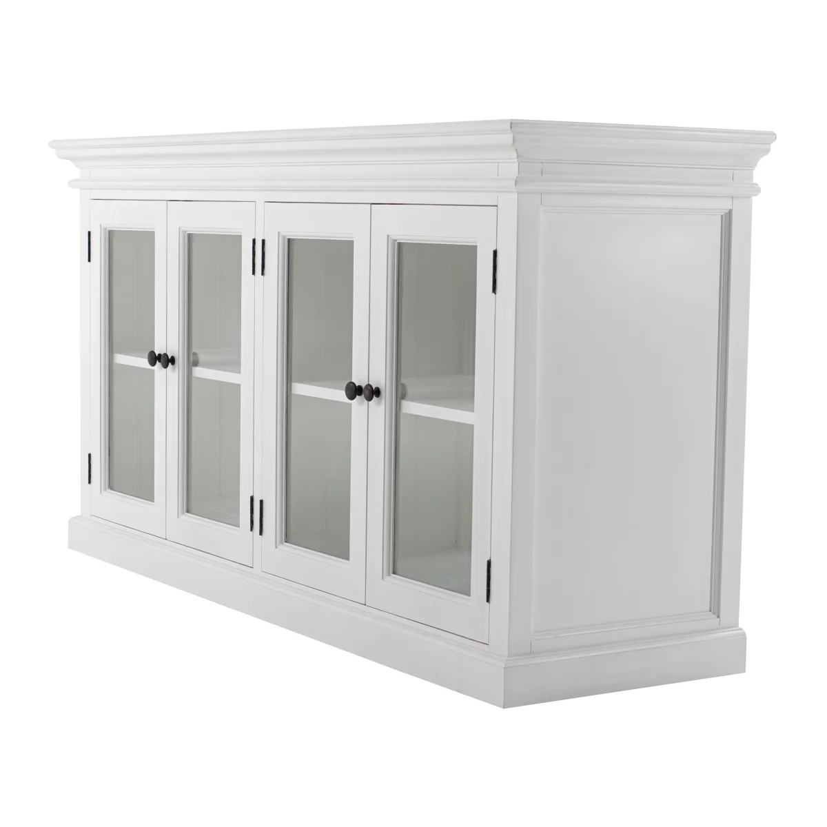 NS Halifax Solid Timber Display Buffet with 4 Glass Doors