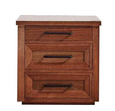 VI Chiswick Solid Timber 3 Drawer Bedside Table