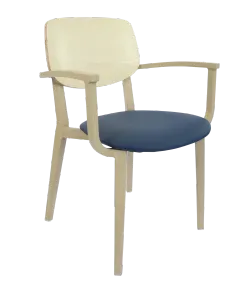FL Atlanta Upholstered Seat Hospitality Stackable Dining Armchair - Large thumbnail 5