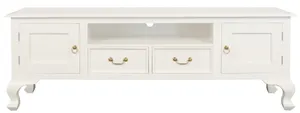 CT Queen Anne Solid Timber 2 Door 2 Drawer Entertainment Unit thumbnail 6