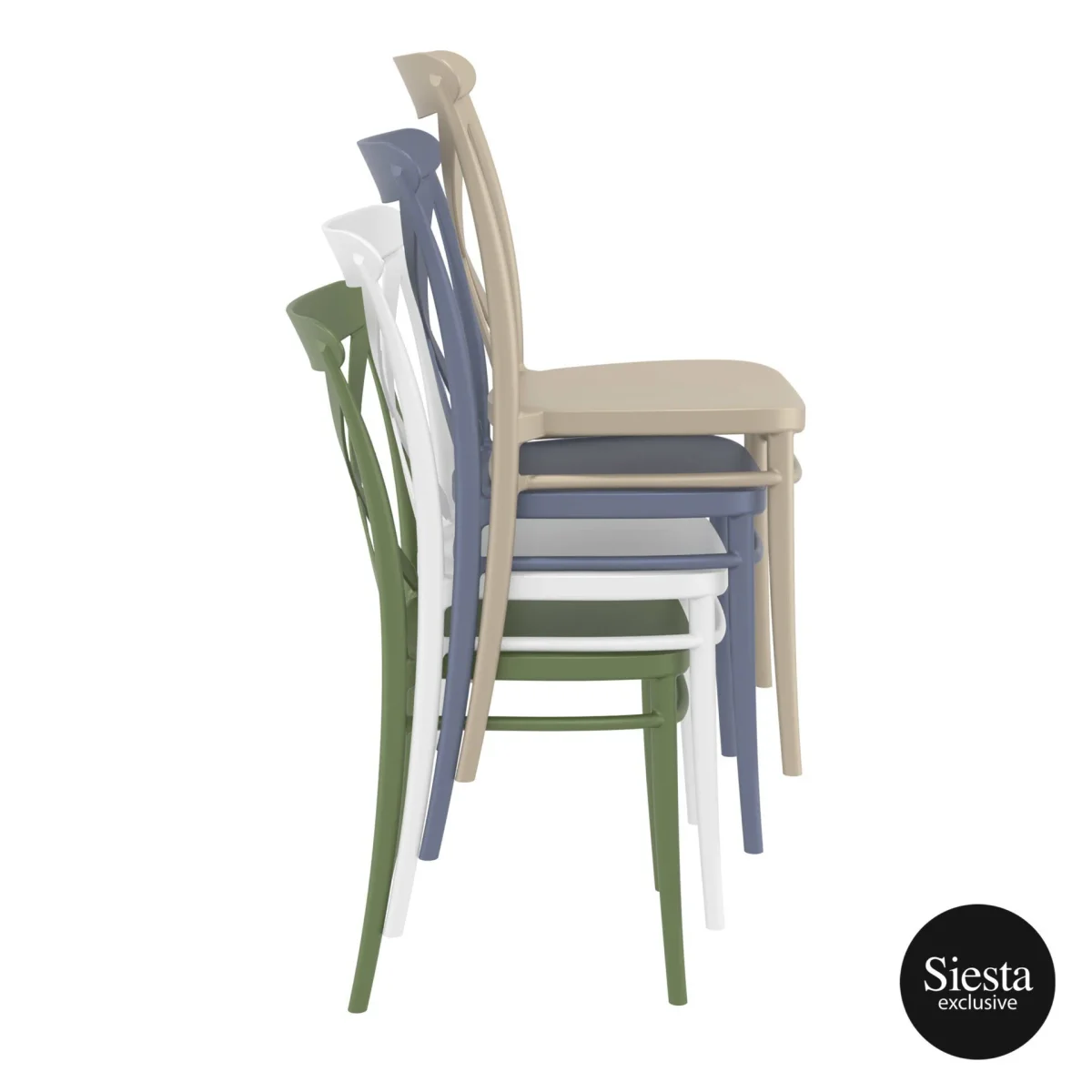 FL Cross Back Hospitality Outdoor Chair