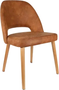 FL Semifreddo Premium Vinyl Upholstered Timber Legs Hospitality Chair thumbnail 6