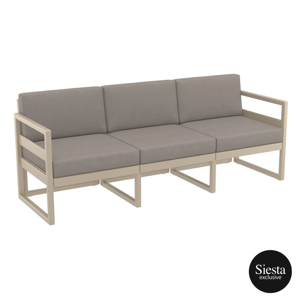 FL Mykonos Hospitality Outdoor 3 Seater Lounge