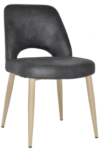 EZ Albury Birch Stained Metal Leg Upholstered Hospitality Dining Chair thumbnail 11