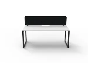 RL Infinity Loop Leg Single Sided Workstation with Black Eco Panel Screen thumbnail 14