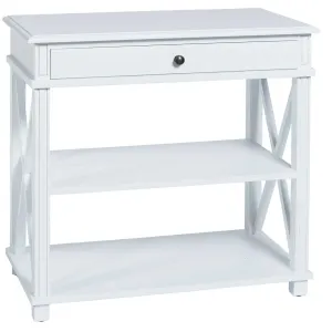SH Mateo Solid Timber 1 Drawer Large Bedside Table thumbnail 1