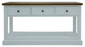 VI Montreal Solid Timber 3 Drawer Console Table thumbnail 1