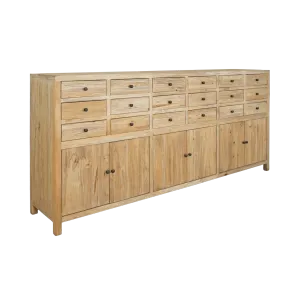 CR Sonoma Solid Timber 18 Drawer 6 Door Filing Cabinet Cupboard thumbnail 3