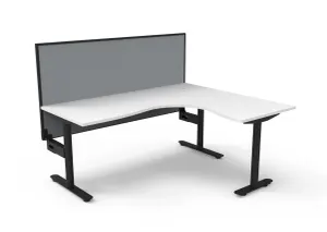 RL Halo Static Corner Workstation with Aluminium Framed Screen thumbnail 12