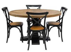 VI Velino Solid Timber Pedestal Base Round Dining Table thumbnail 2