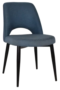 EZ Albury Black Metal Leg Upholstered Hospitality Dining Chair thumbnail 15