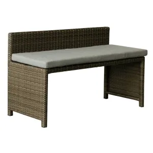 VI Monte Wicker Weaved Outdoor Nested 2 Dining Table with 4 Bench Set thumbnail 5