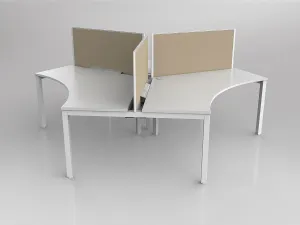OL Axis 3 User 120° Workstation with Screen - Breathe Fabric thumbnail 17